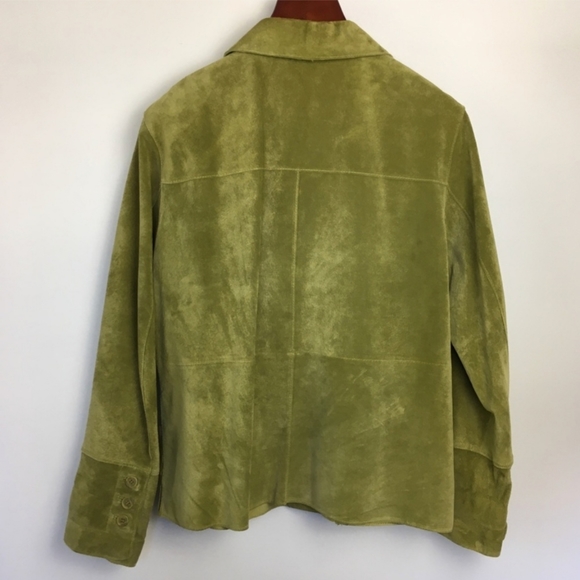 Vintage Skotts Suede Mossy/Lime Green Jacket XXL - Washable Suede - Picture 2 of 6